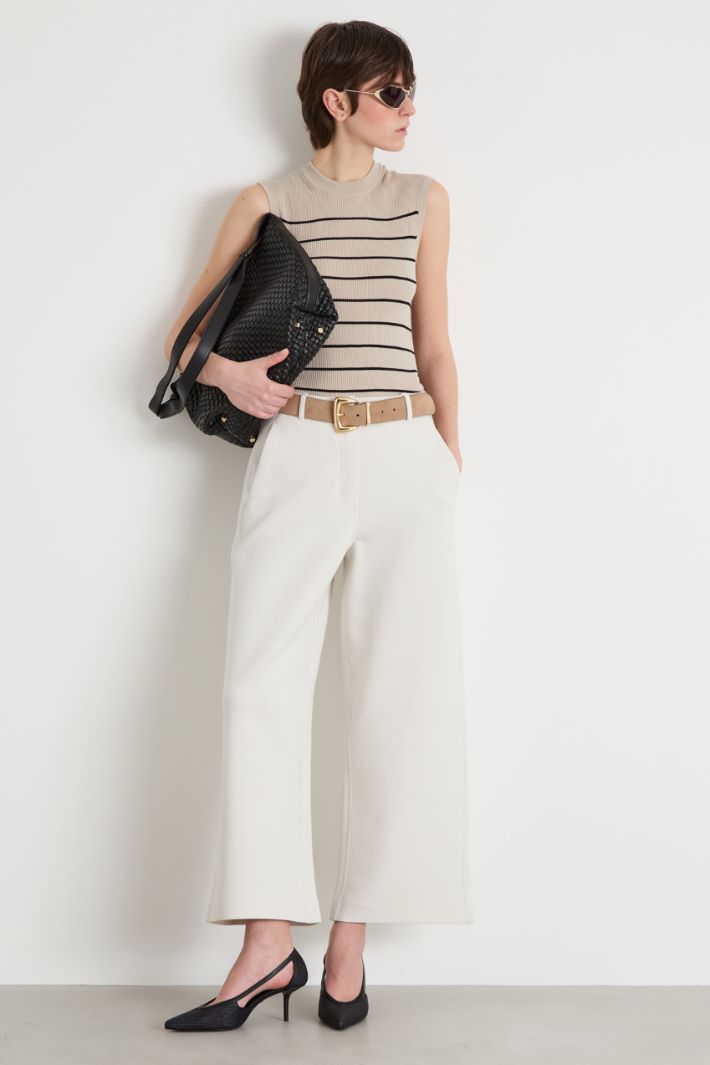 Straight jersey trousers Intrend