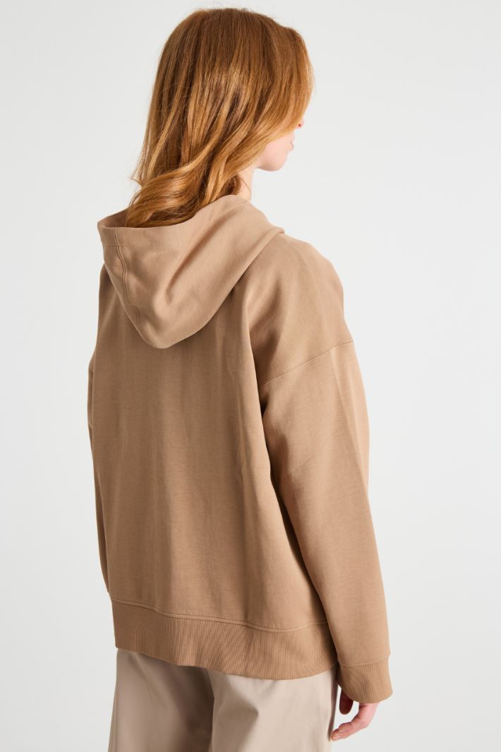 Zip-Through Jersey Sweatshirt Intrend - 4