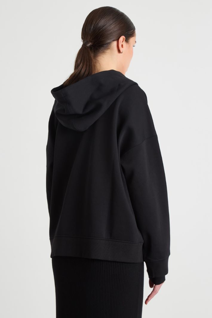 Zip-Through Jersey Sweatshirt Intrend - 4