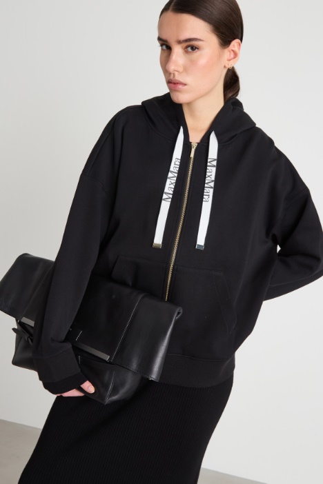 Zip-Through Jersey Sweatshirt Intrend