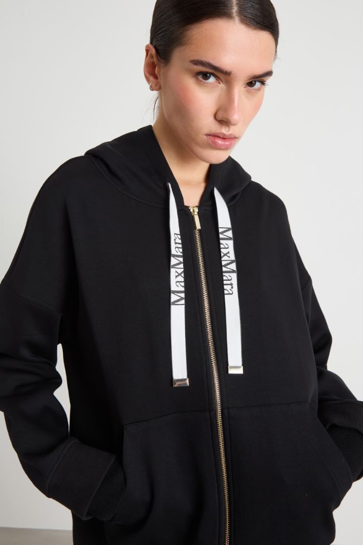 Zip-Through Jersey Sweatshirt Intrend - 3