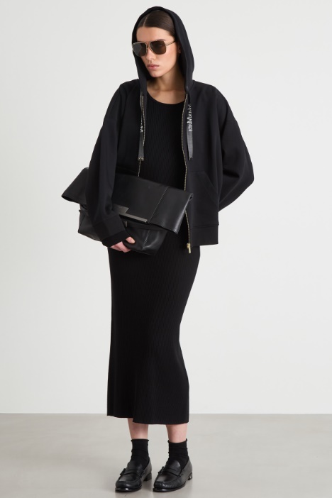 Zip-Through Jersey Sweatshirt Intrend