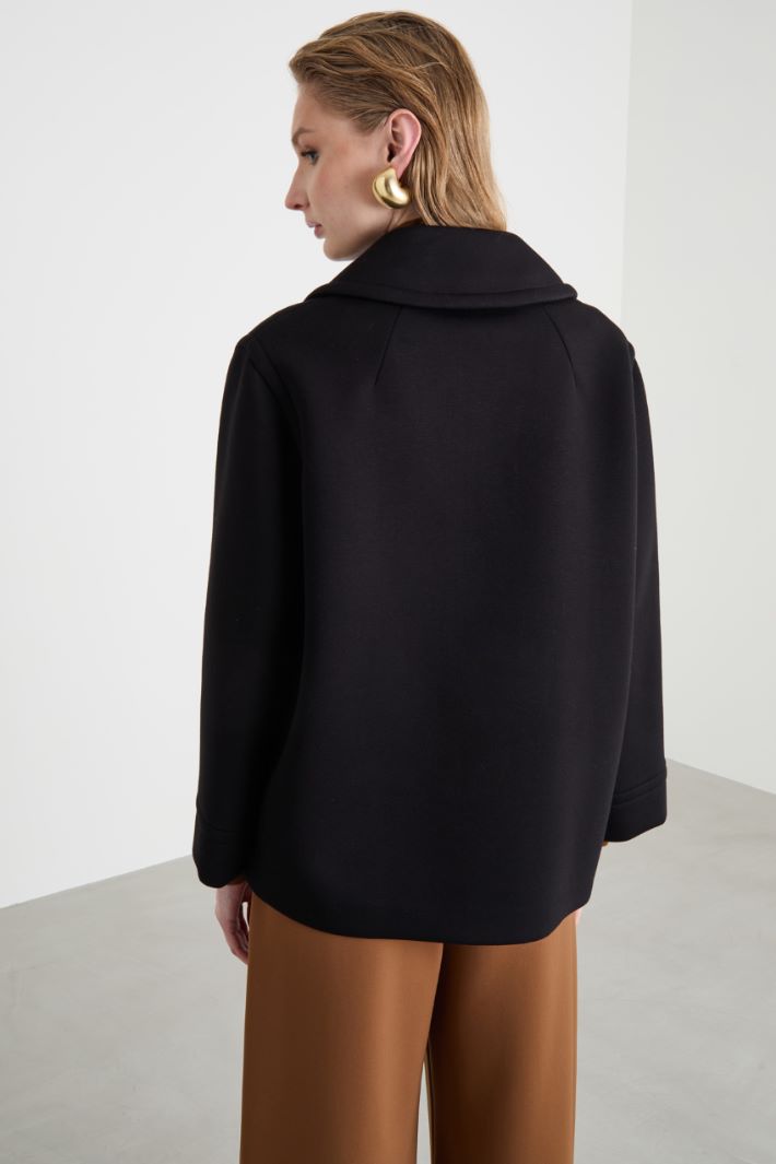 Single-breasted jersey jacket Intrend - 4