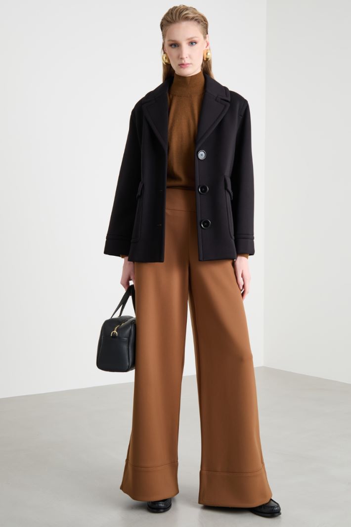 Single-breasted jersey jacket Intrend