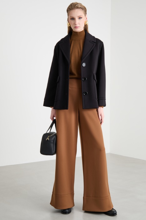 Single-breasted jersey jacket Intrend