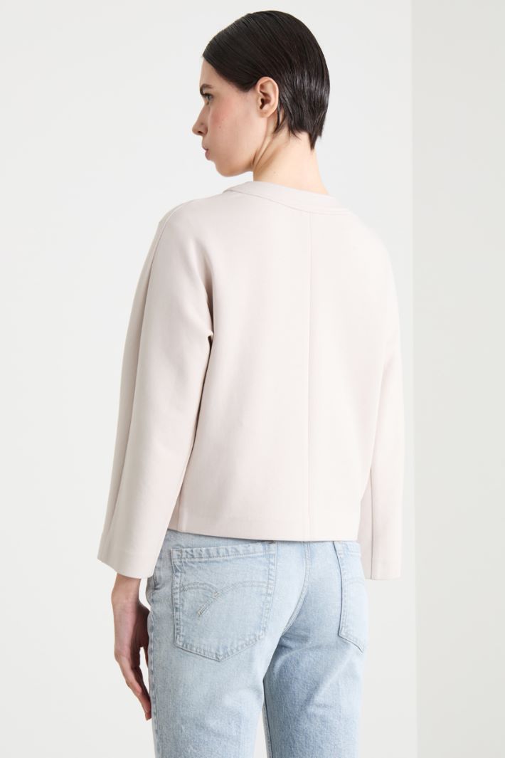 Boxy Jacket in Compact Jersey Intrend - 4