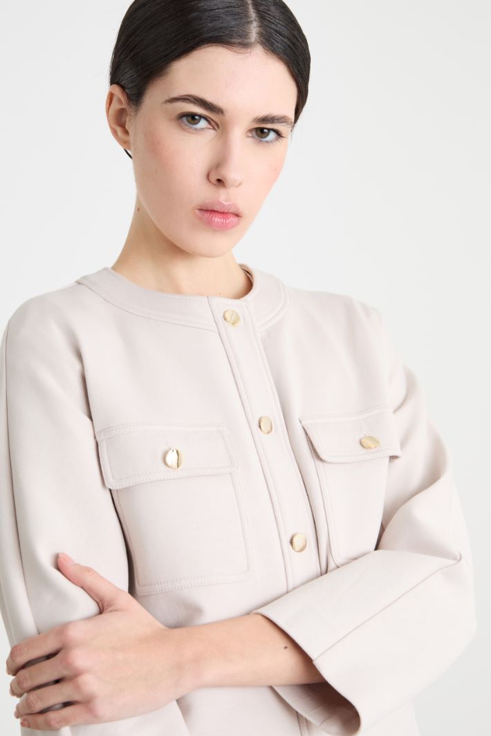 Boxy Jacket in Compact Jersey Intrend - 3