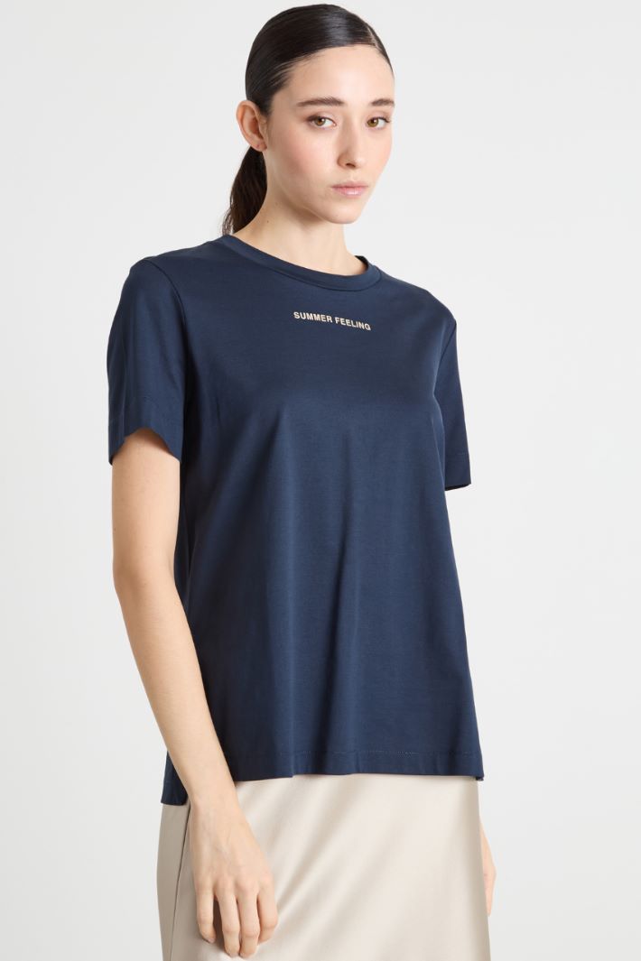 Side-slit jersey T-shirt Intrend - 2