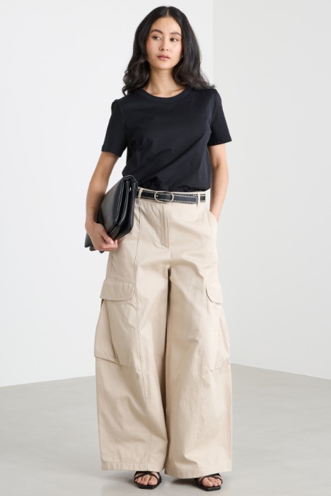 Embroidered Jersey T-shirt Intrend