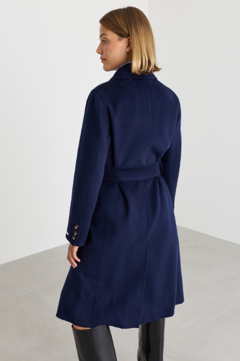 Cappotto con rever a lancia