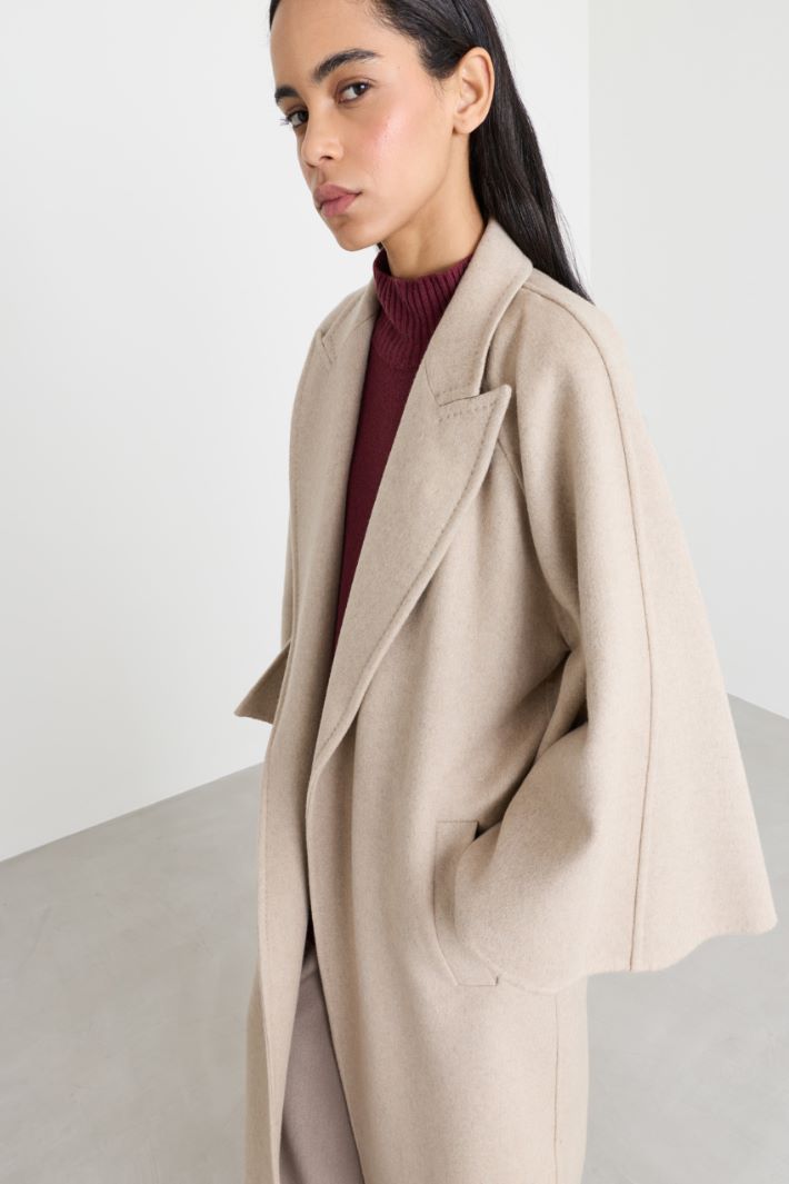 Cappotto in doppio panno - BEIGE - Intrend - 3