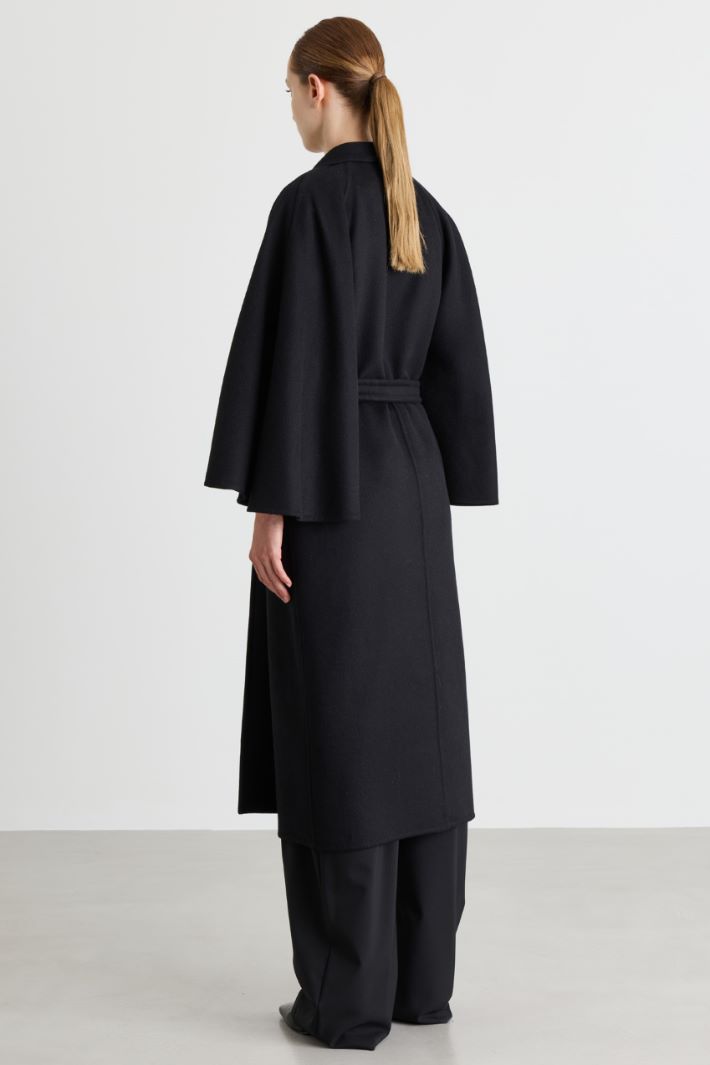Cappotto in doppio panno - NERO - Intrend - 4