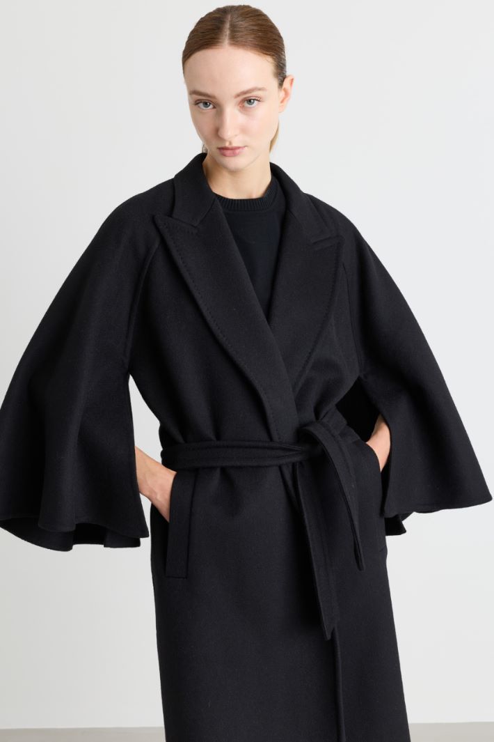 Cappotto in doppio panno - NERO - Intrend - 3