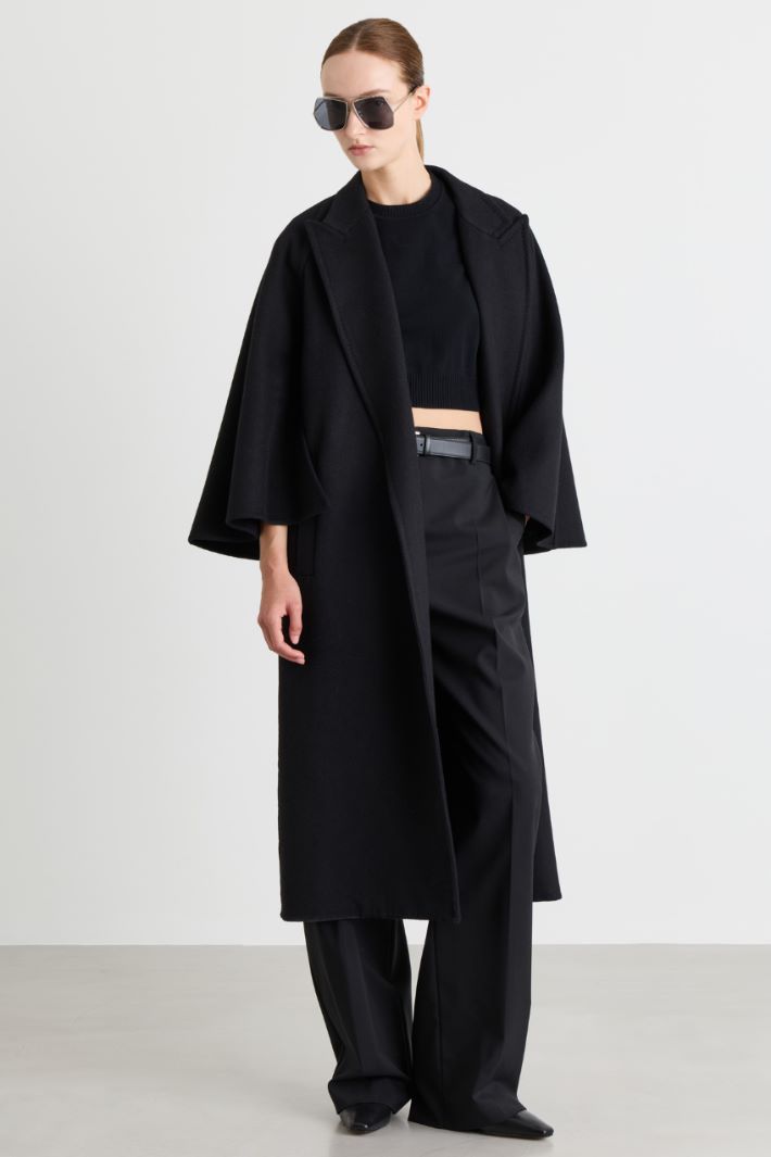 Cappotto in doppio panno - NERO - Intrend