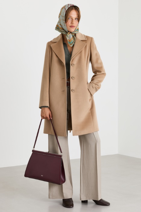 Manteau en drap à ceinture - Intrend