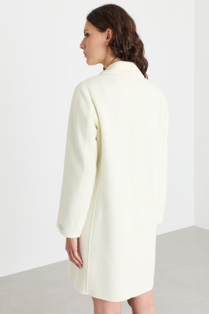 Double-Faced Coat - WHITE - Intrend - 4
