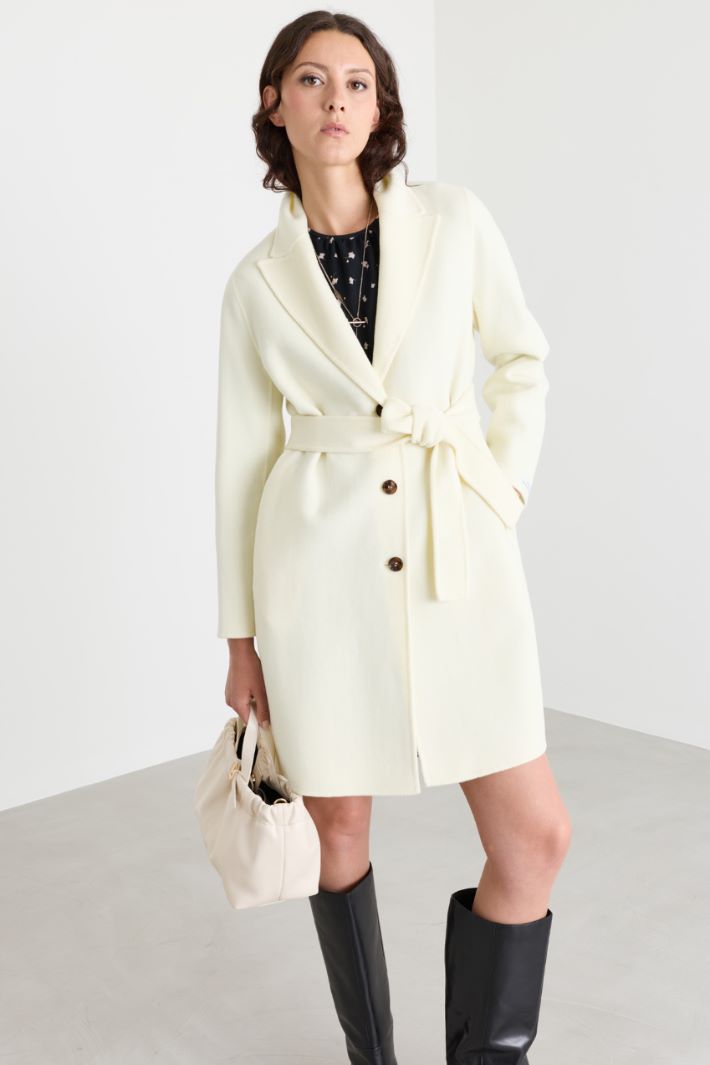 Double-Faced Coat - WHITE - Intrend - 2