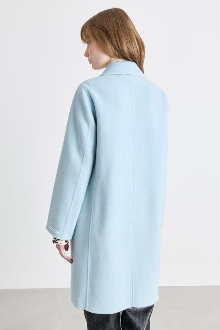Cappotto in double - AZZURRO - Intrend - 4
