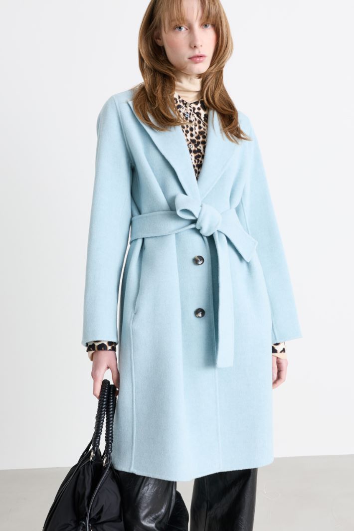 Cappotto in double - AZZURRO - Intrend - 2