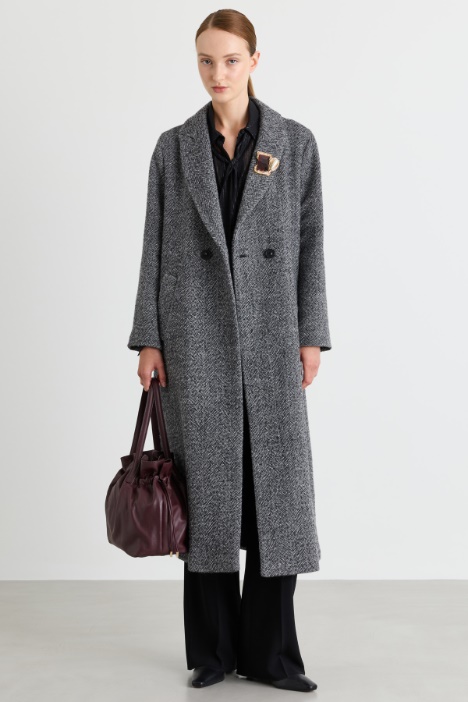 Cappotto lungo in feltro doppio - Intrend