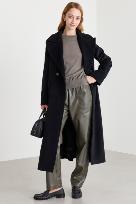 Wide Lapel Coat - Intrend