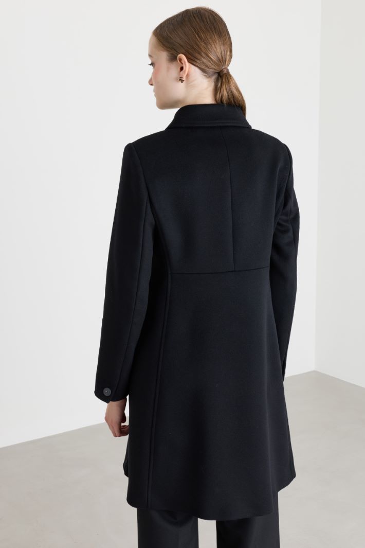 Woollen Coat - BLACK - Intrend - 4