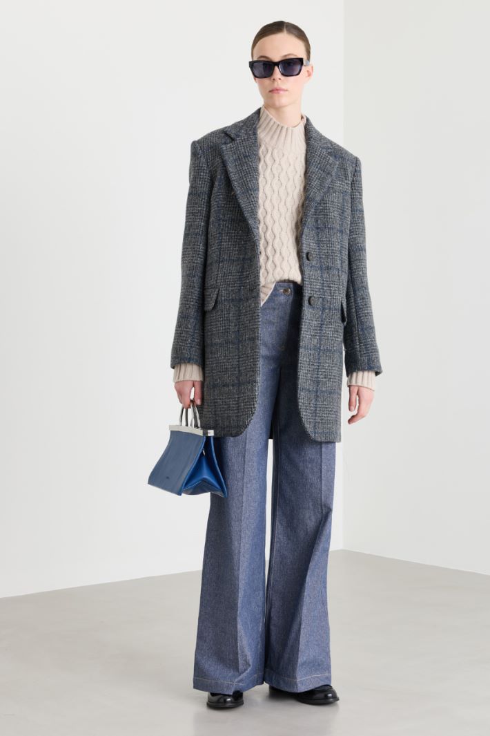 Short tweed coat - GREY - Intrend