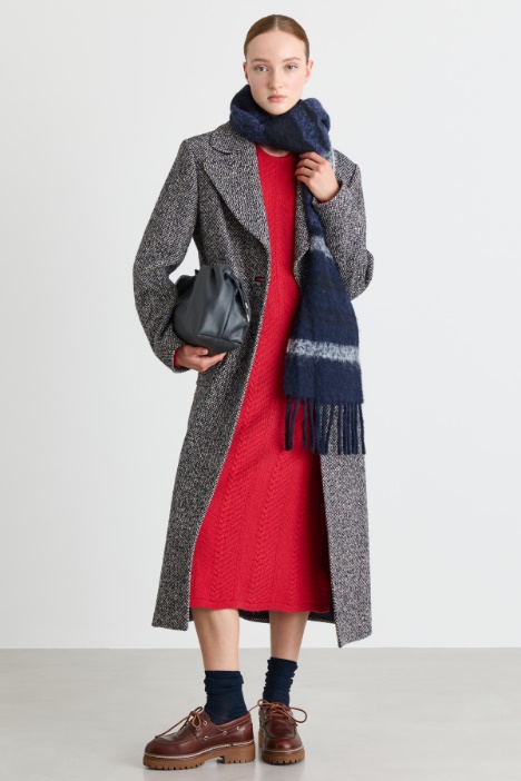 Manteau midi en tweed - Intrend