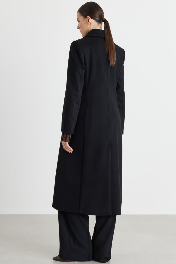 Manteau en drap - NOIR - Intrend - 4