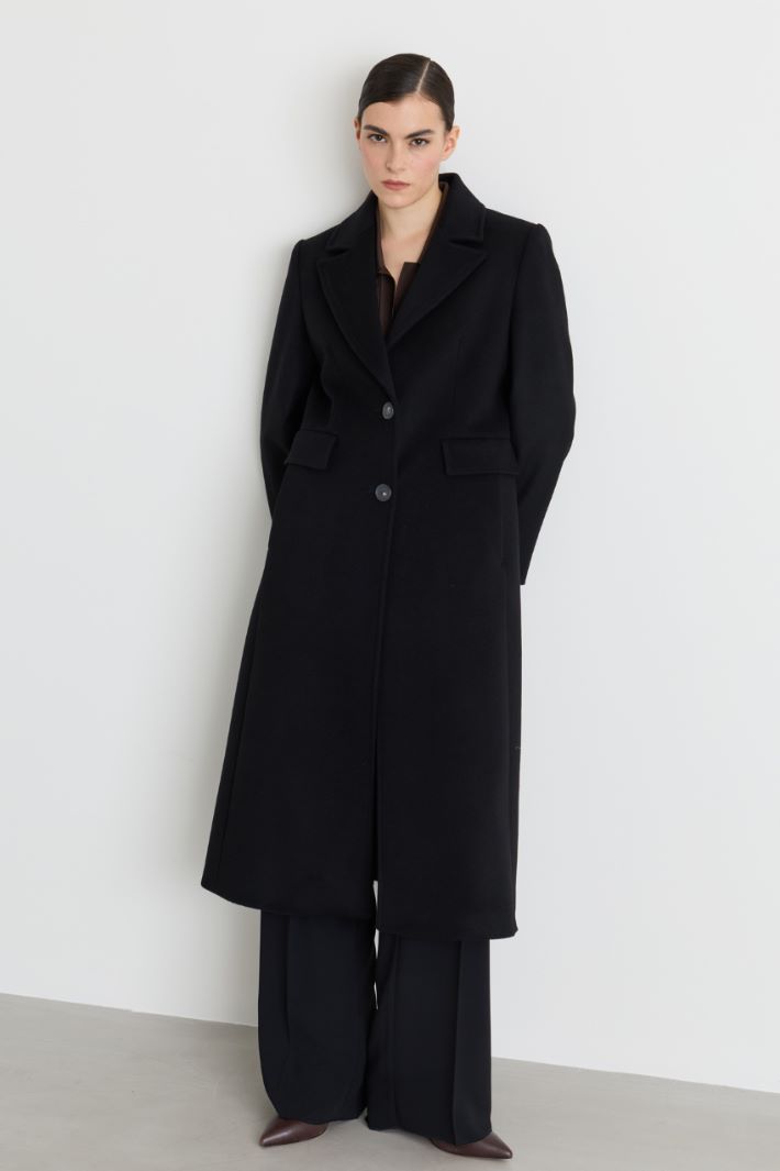 Manteau en drap - NOIR - Intrend - 2