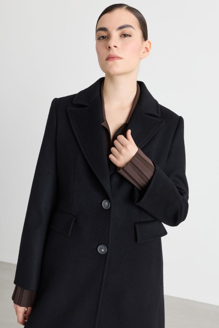 Manteau en drap - NOIR - Intrend - 3