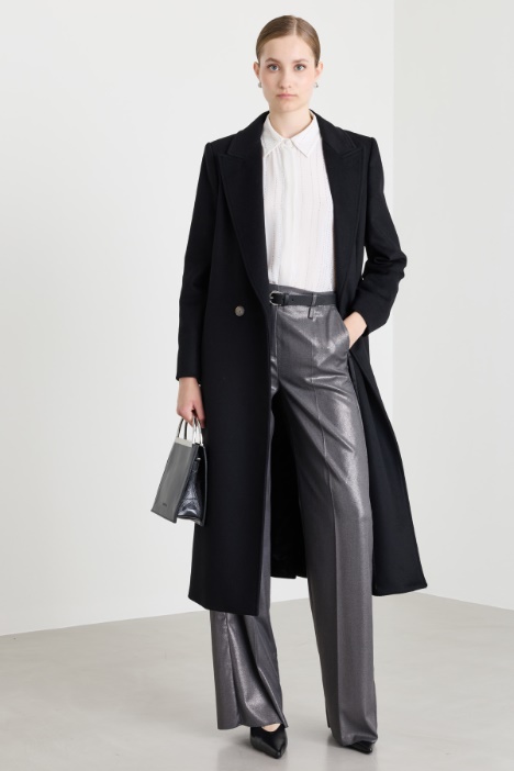 Manteau croisé avec ceinture - Intrend