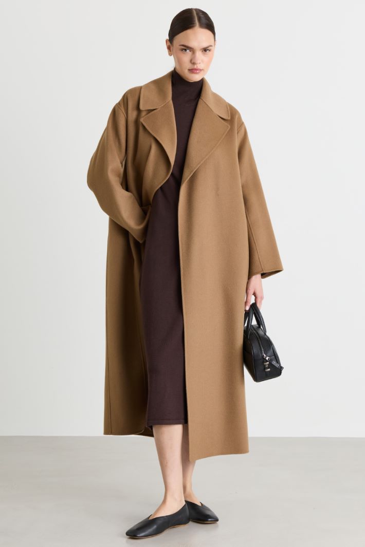Belted coat - CAMEL - Intrend