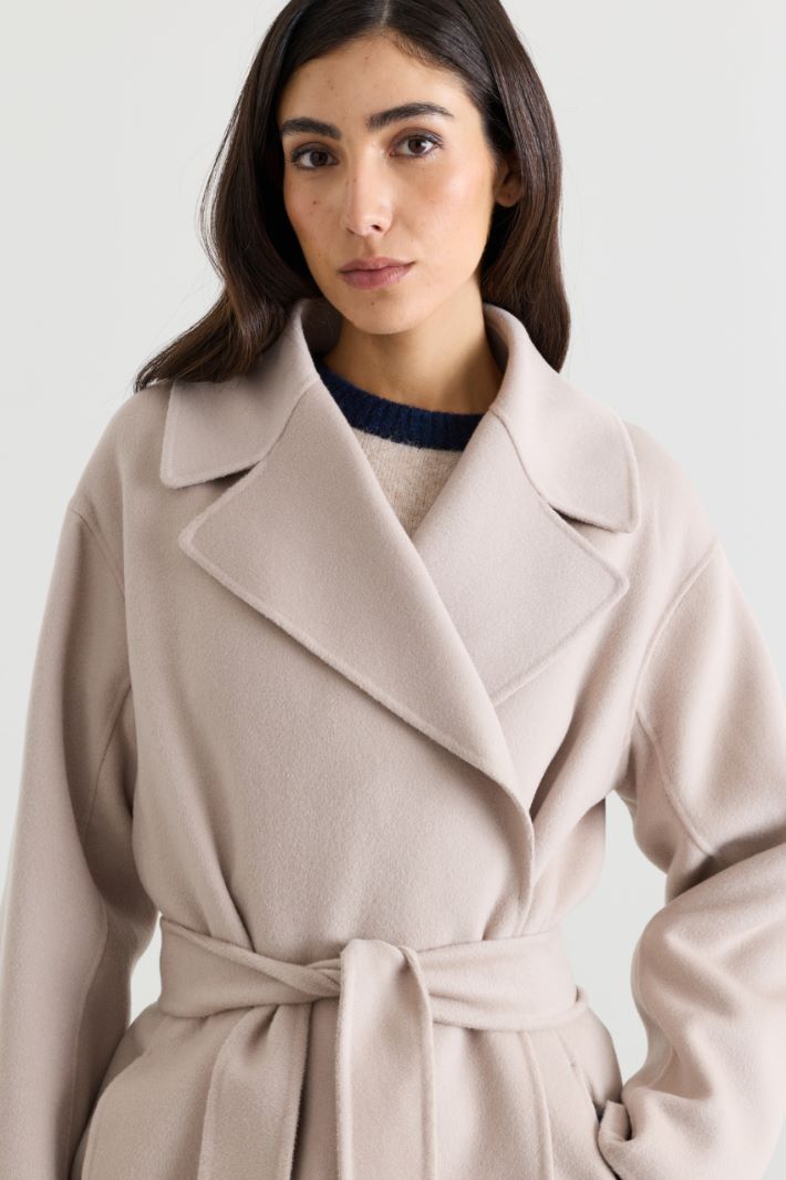 Cappotto con cintura - BEIGE - Intrend - 3