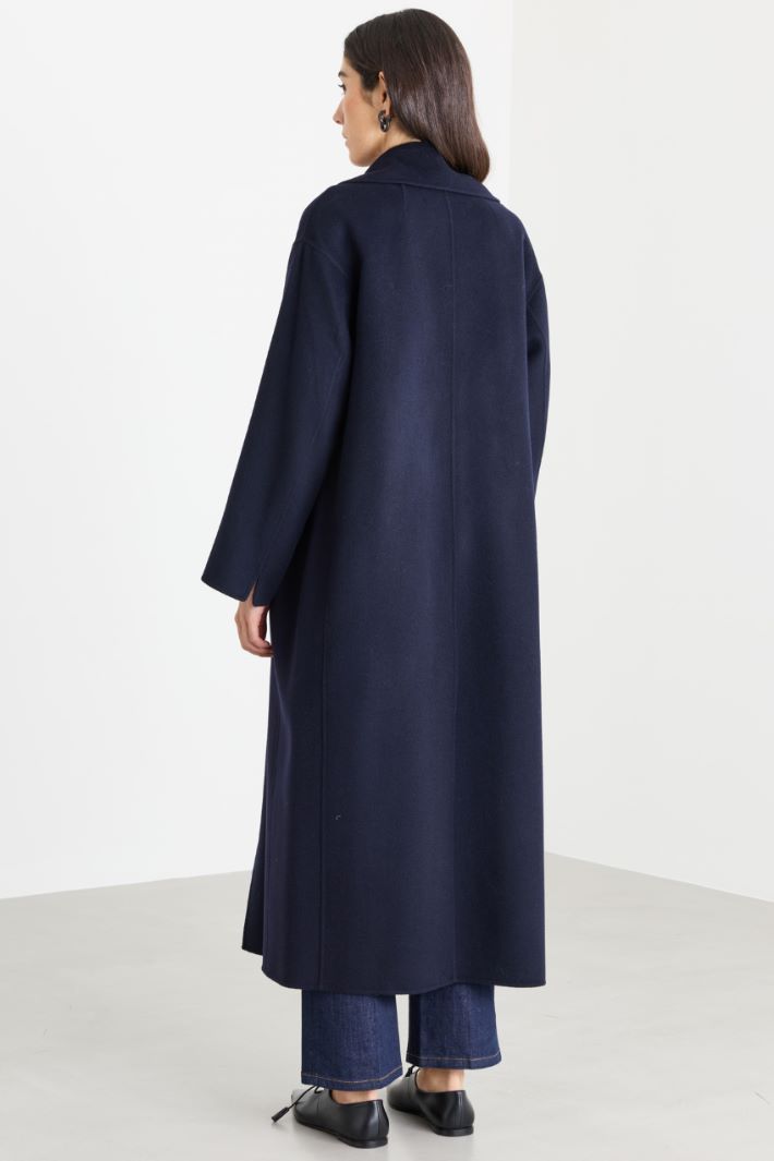 Cappotto con cintura - BLU - Intrend - 4