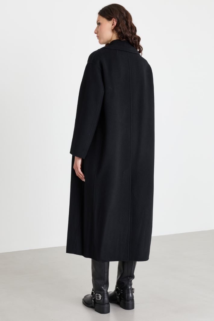 Belted coat - BLACK - Intrend - 4