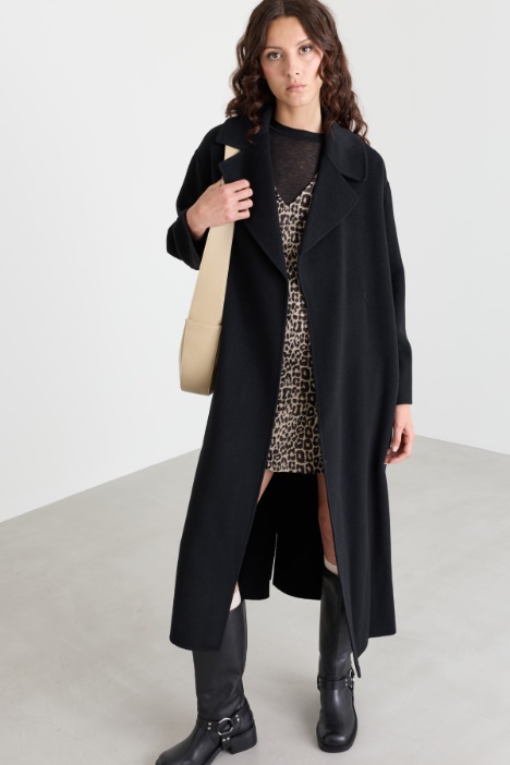 Cappotto con cintura