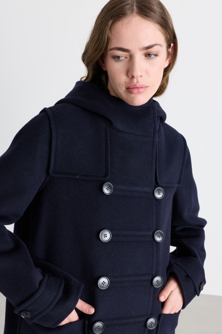 Montgomery in doppio drap - BLU - Intrend - 3