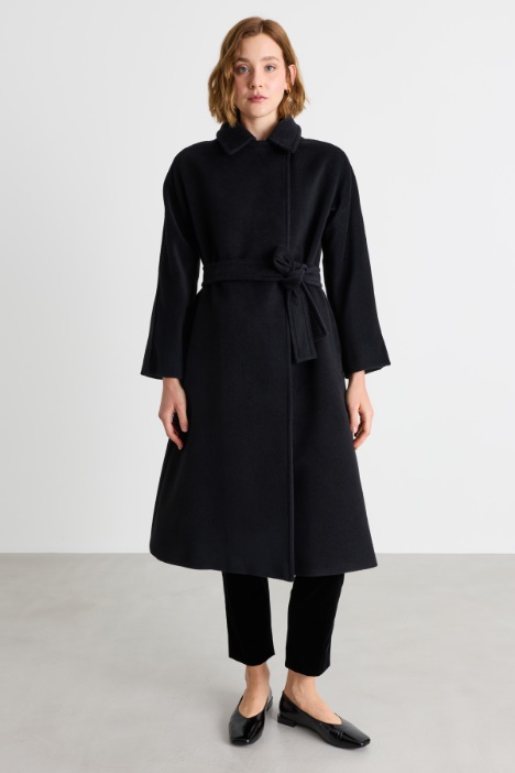 Cappotto in beaver di lana