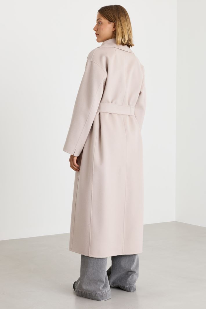 Belted coat - PINK - Intrend - 4