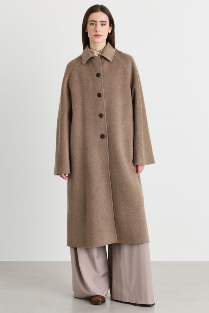 Cappotto lungo oversize con cintura - CAMMELLO - Intrend - 2