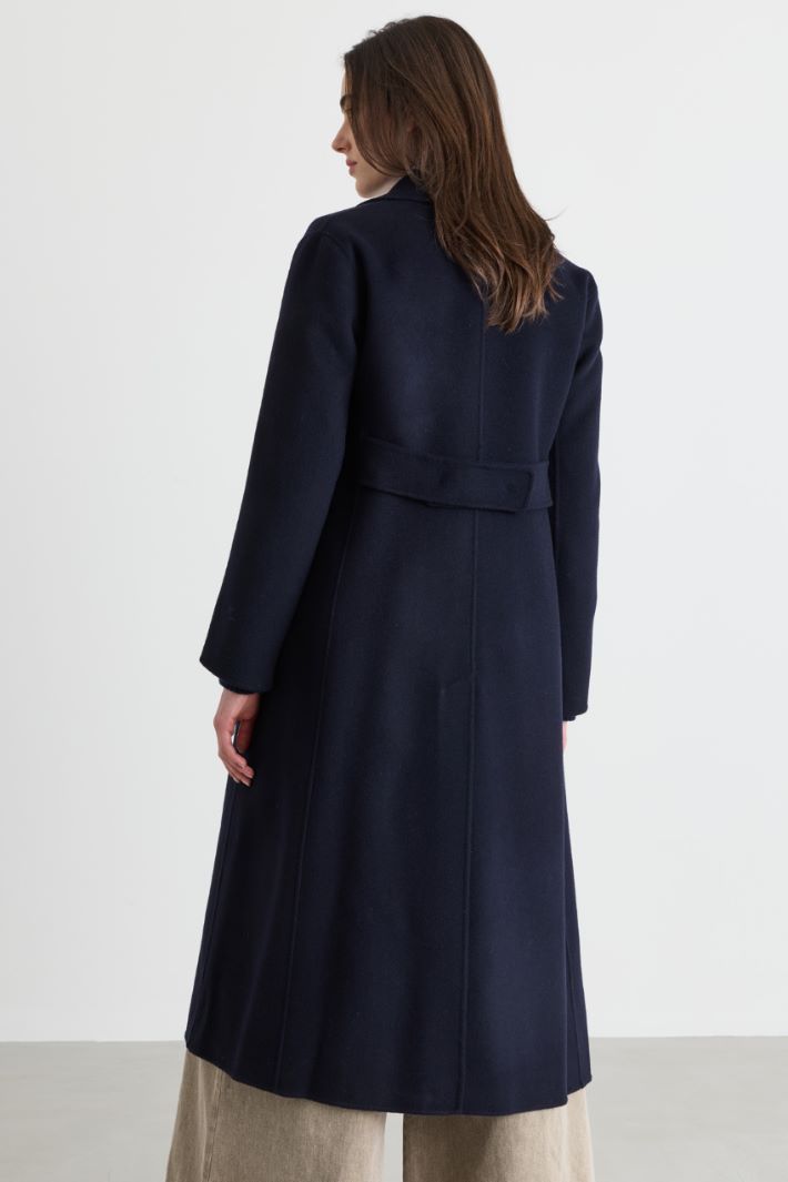Cappotto in doppio drap - BLU - Intrend - 4