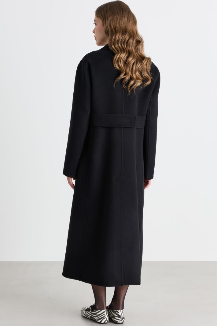 Double-faced wool coat - BLACK - Intrend - 4