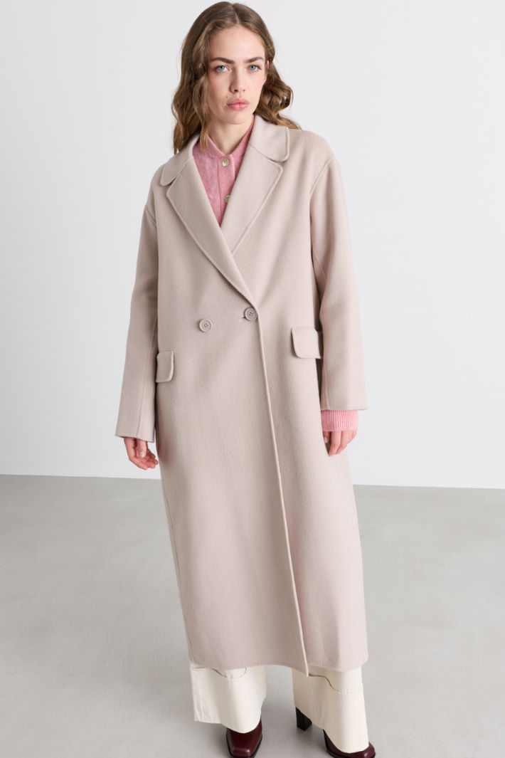 Double-breasted coat - BEIGE - Intrend - 2