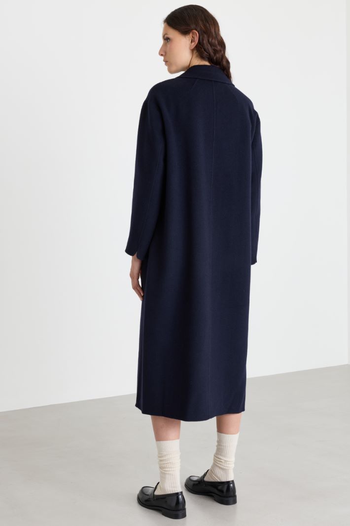 Double-breasted coat - BLUE - Intrend - 4