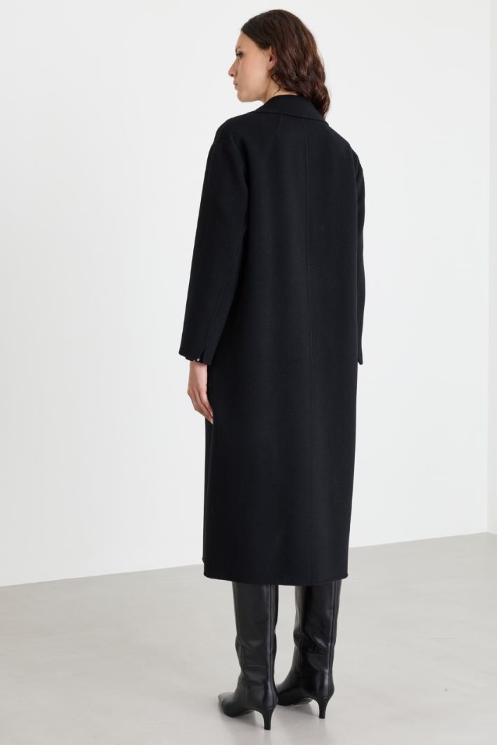 Cappotto doppiopetto - NERO - Intrend - 4