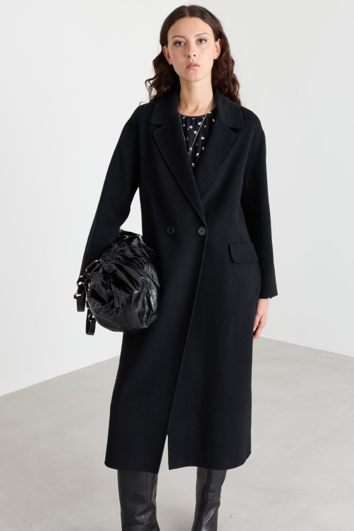 Cappotto doppiopetto - NERO - Intrend - 2