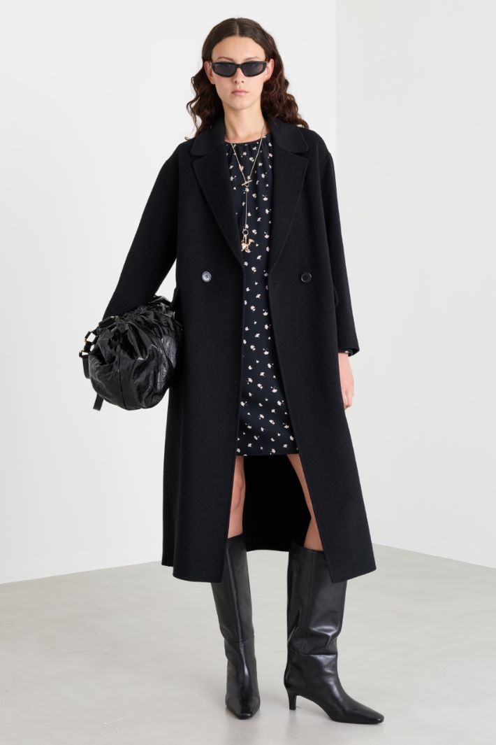 Cappotto doppiopetto - NERO - Intrend