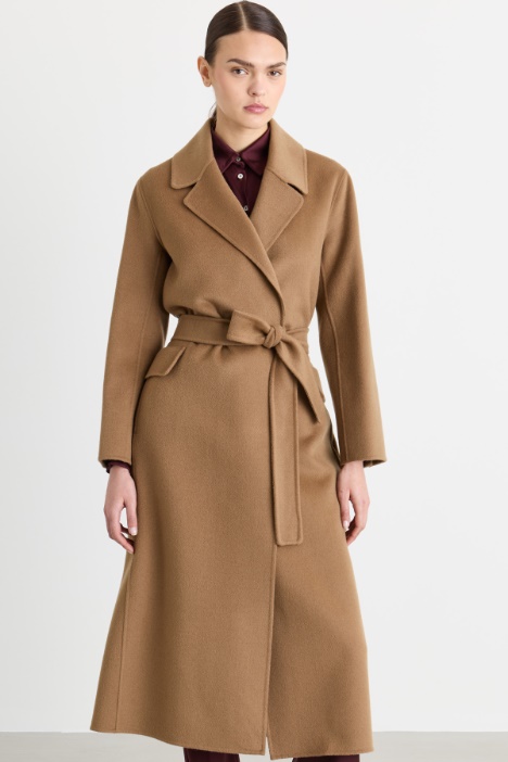 Cappotto a vestaglia in drap
