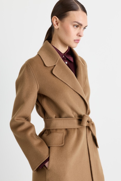 Cappotto a vestaglia in drap